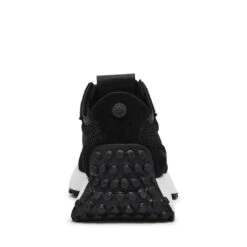 Steve Madden CAPITALE BLACK WHITE -Steve Madden Store STEVEMADDEN SHOES CAPITALE BLACKSUEDE BACK SMECOMM