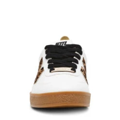 Steve Madden DEGREE WHITE LEO -Steve Madden Store STEVEMADDEN SHOES DEGREE WHITELEOPARD FRONT