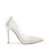 Steve Madden EVELYN-P CLEAR -Steve Madden Store STEVEMADDEN SHOES EVELYN P CLEARPEARL SIDE