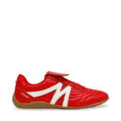 Steve Madden FREEKICK RED WHITE 9 Steve Madden FREEKICK RED WHITE -Steve Madden Store STEVEMADDEN SHOES FREEKICK REDWHITE SIDE SMECOMM
