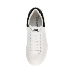 Steve Madden GAZE-R WHITE BLACK -Steve Madden Store STEVEMADDEN SHOES GAZE R WHITEBLACK TOP