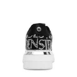 Steve Madden GLAZED BLACK SATIN -Steve Madden Store STEVEMADDEN SHOES GLAZED BLACKSATIN BACK