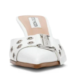 Steve Madden HIATUS WHITE CRINKLE PATENT -Steve Madden Store STEVEMADDEN SHOES HIATUS WHITECRINKLEPATENT FRONT scaled