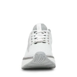 Steve Madden HORIZON 4 WHITE SILVER 10 Steve Madden HORIZON 4 WHITE SILVER -Steve Madden Store STEVEMADDEN SHOES HORIZON4 WHITESILVER FRONT SMECOMM