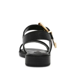 Steve Madden ISLANDER BLACK LEATHER -Steve Madden Store STEVEMADDEN SHOES ISLANDER BLACKLEATHER BACK