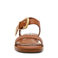 Steve Madden ISLANDER COGNAC LEATHER -Steve Madden Store STEVEMADDEN SHOES ISLANDER COGNACLEATHER FRONT