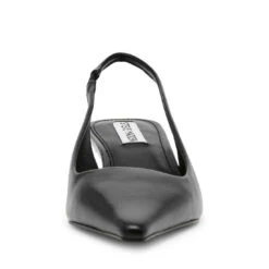 Steve Madden KARI BLACK PARIS LEATHER -Steve Madden Store STEVEMADDEN SHOES KARI BLACKLEATHER FRONT SMECOMM