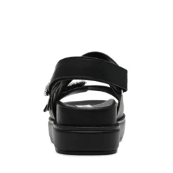 Steve Madden KLEOPATRA BLACK ACTION LEATHER -Steve Madden Store STEVEMADDEN SHOES KLEOPATRA BLACKACTIONLEATHER BACK