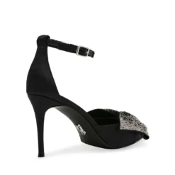 Steve Madden LILYANN BLACK SATIN -Steve Madden Store STEVEMADDEN SHOES LILYANN BLACKSATIN ALT1 SMECOMM