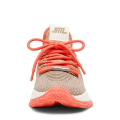 Steve Madden MAC-EIRISH CREAM & CORAL -Steve Madden Store STEVEMADDEN SHOES MAC E IRISHCREAMCORAL FRONT