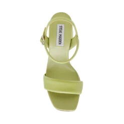 Steve Madden MAREENA LIME LEATHER -Steve Madden Store STEVEMADDEN SHOES MAREENA LIMELEATHER TOP