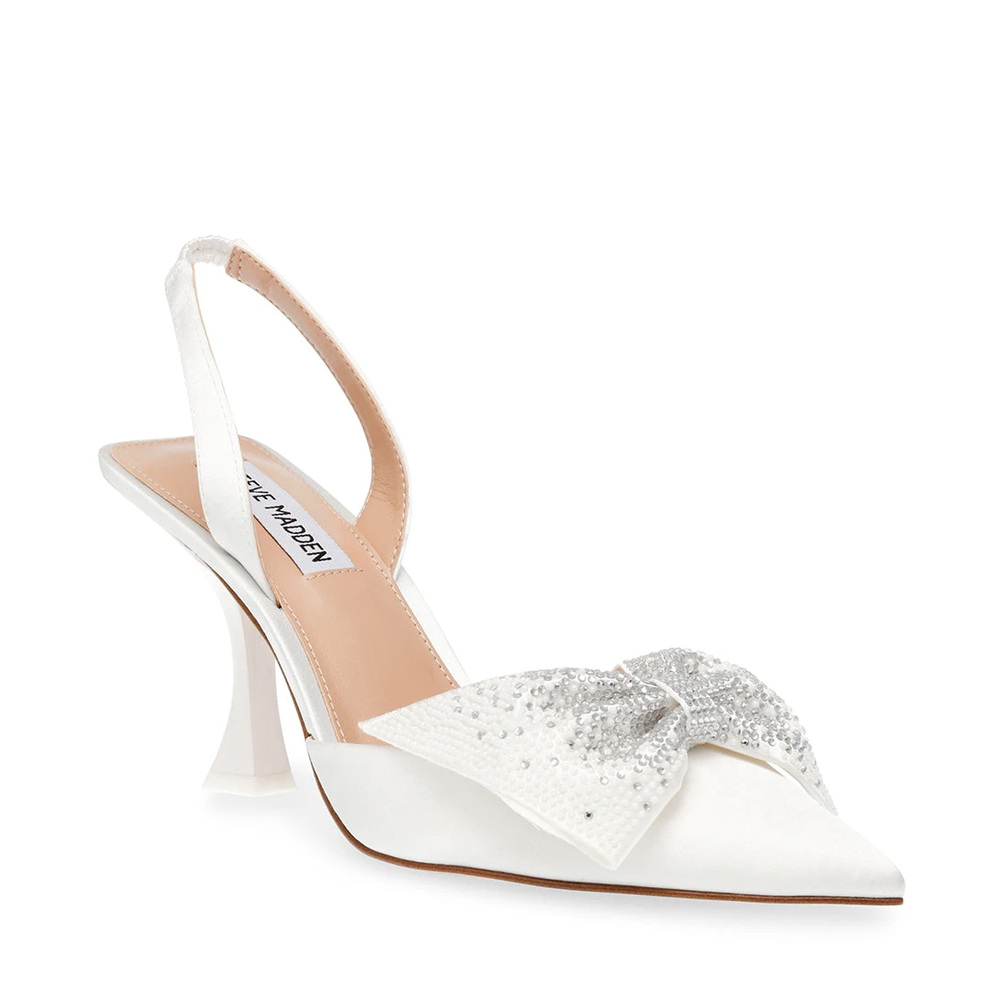 Steve Madden NITEOWL-P IVORY SATIN 3 Steve Madden NITEOWL-P IVORY SATIN