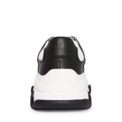 Steve Madden PARK WHITE BLACK 11 Steve Madden PARK WHITE BLACK -Steve Madden Store STEVEMADDEN SHOES PARKER WHITE BLACK BACK
