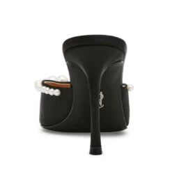 Steve Madden ROMANCE BLACK SATIN -Steve Madden Store STEVEMADDEN SHOES ROMANCE BLACKSATIN BACK SMECOMM