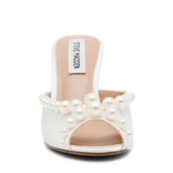 Steve Madden ROMANCE IVORY SATIN -Steve Madden Store STEVEMADDEN SHOES ROMANCE IVORYSATIN FRONT SMECOMM