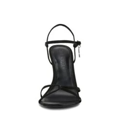 Steve Madden STELLINA BLACK SATIN -Steve Madden Store STEVEMADDEN SHOES STELLINA BLACK FRONT