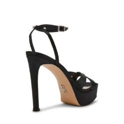 Steve Madden SUNLIT BLACK -Steve Madden Store STEVEMADDEN SHOES SUNLIT BLACKSATIN ALT1 SMECOMM