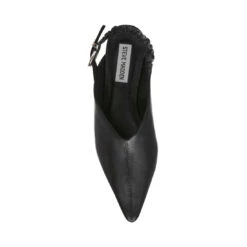 Steve Madden ZETA BLACK LEATHER -Steve Madden Store STEVEMADDEN SHOES ZETA BLACKLEATHER TOP SMECOMM