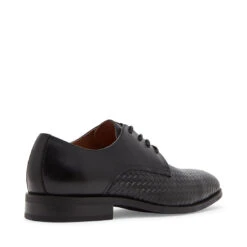 Steve Madden FAIRFAX BLACK LEATHER -Steve Madden Store STEVEMADDEN SHOES FAIRFAX BLACK ALT1 SMECOMM