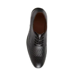 Steve Madden FAIRFAX BLACK LEATHER -Steve Madden Store STEVEMADDEN SHOES FAIRFAX BLACK TOP SMECOMM