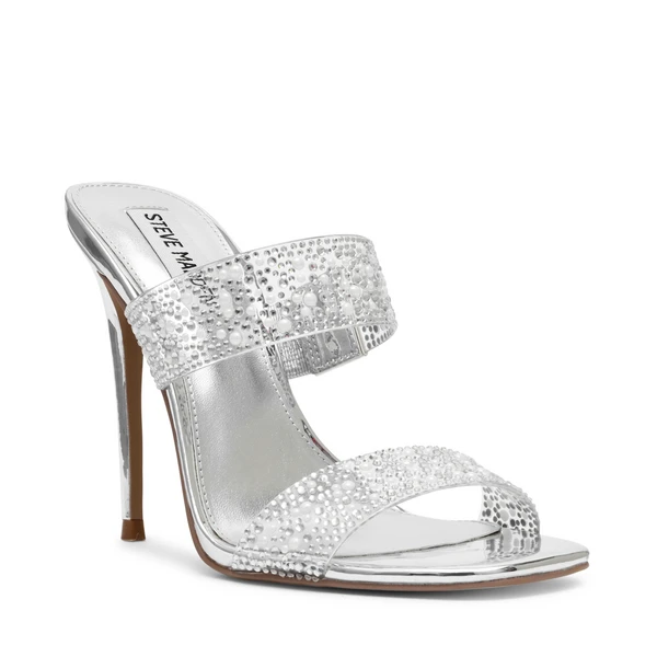 Steve Madden NEBULA SILVER CLEAR 3 Steve Madden NEBULA SILVER CLEAR