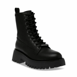 Steve Madden DAYTON BLACK ACTION LEATHER